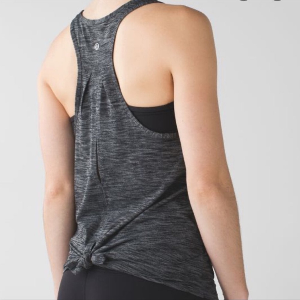 Lululemon Split Back Tank Dk Grey 6